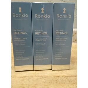3PK Ronkie Radiance On-Key Retinol Eye Cream 15% Collagen Complex RK-0330 0.5oz